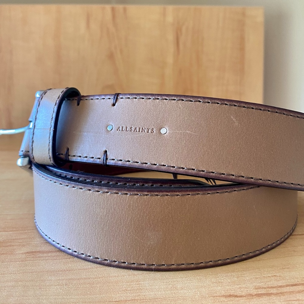 All Saints 100% Buffalo leather belt. Brand new. Never worn.